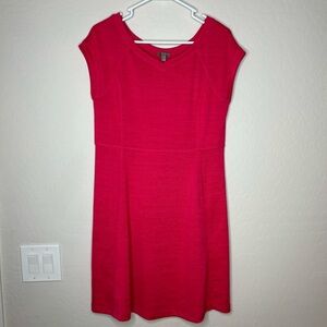 Talbots Dress Women Small Petite Pink Causal Short Sleeve Basic Office Everyday